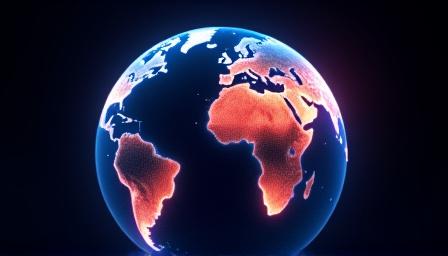 Animation von Klimadaten und Temperaturveränderungen